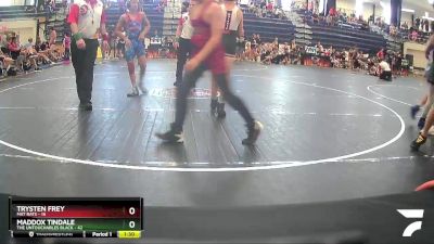 100 lbs Semis & 1st Wrestleback (8 Team) - Maddox Tindale, The Untouchables Black vs Trysten Frey, Mat Rats