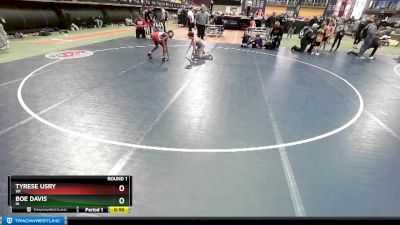 93-96 lbs Round 1 - Boe Davis, IA vs Tyrese Usry, WI