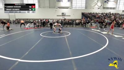 94 lbs Cons. Round 4 - Conner Howard, Falconer Youth Wrestling vs Brady Schmitz, Club Not Listed