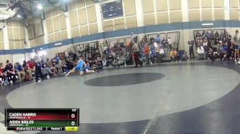 157 lbs Placement (16 Team) - Caden Harris, Martinsville vs Aiden Briles, Greenfield