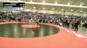 115 lbs Cons. Round 4 - Faye Wiberg, Mountain Crest vs Lauren Schroeder, Marsh Valley