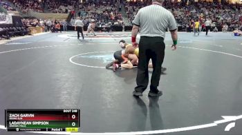 157-2A/1A Quarterfinal - Zach Garvin, Rising Sun vs Ladaynean Simpson, Owings Mills