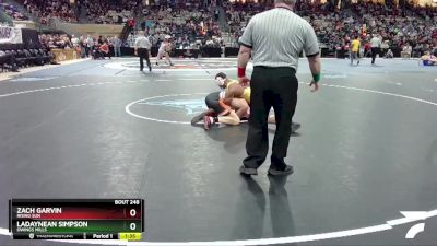 157-2A/1A Quarterfinal - Zach Garvin, Rising Sun vs Ladaynean Simpson, Owings Mills