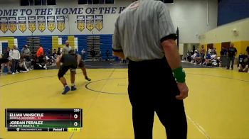 220 lbs Quarterfinals (8 Team) - Elijah Vansickle, Osceola (Kissimmee) vs Jordan Peralez, Palmetto Ridge H.S.