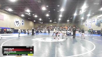 106 lbs Cons. Semi - Aiden Salas, Matilda Torres vs Diego Barajas, St. Francis