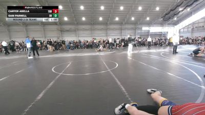 144 lbs Round 2 (8 Team) - Carter Abella, Team Kaizen Wrestling vs Sam Parnell, Old Hickory