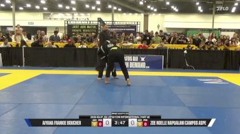 Zoe Noelle Napualani Campos Aspe vs Aiyana Frankie Boucher 2026 IBJJF Jiu-Jitsu CON International