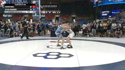 132 lbs Champ. Rd Of 64 - Gavin Bell, New York vs Kyle Warner, Pennsylvania