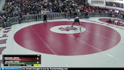 113 lbs Champ. Round 2 - Jovanni Lopez, San Tan Foothills High School vs Michael Ortiz, Deer Valley High School