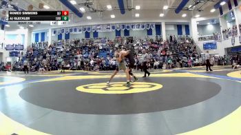 132 lbs Cons. Round 5 - Aj Gleckler, Evergreen vs Romeo Simmons, Defiance