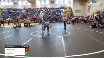 113 lbs Consi Of 16 #1 - Jacob Bartkowiak, Treasure Coast vs Jimmy Martin, Green Machine