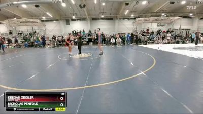 138 lbs Cons. Round 4 - Nicholas Penfold, Broomfield vs Keegan Zeigler, Cedar Cliff