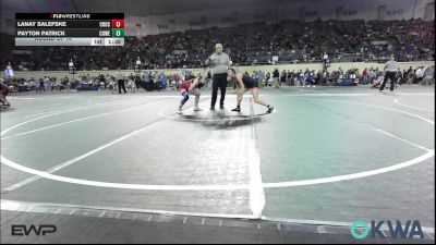 125 lbs Round Of 16 - Lanay Salefske, Choctaw Ironman Youth Wrestling vs Payton Patrick, Coweta Tiger Wrestling