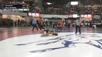 G - 120 lbs Semifinal - Bella Downing, Flathead (Kalispell) (Girls) vs Ava Dewitt, Billings Senior High School (Girls)
