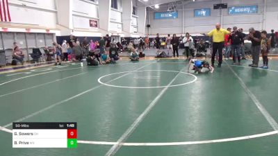 50-M lbs Quarterfinal - Gavin Sowers, OH vs Brandon Prive, WV