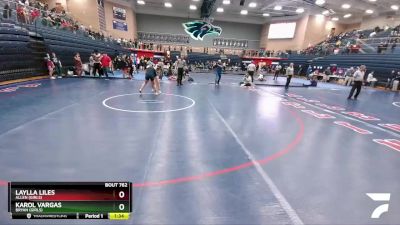 132 lbs Semifinal - Karol Vargas, Bryan (Girls) vs Laylla Liles, Allen (Girls)