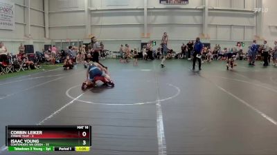 100 lbs Round 2 (8 Team) - Isaac Young, Contenders WA Green vs Corbin Leiker, Xtreme Team