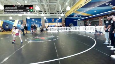120 lbs Round 4 (8 Team) - Landon Higginbotham, Funky Monkey vs Armani Moreta, Braves WC