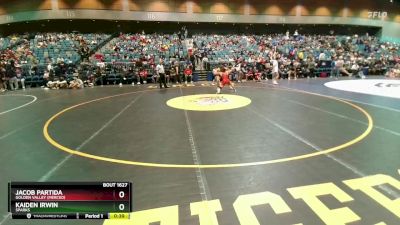 126 lbs Cons. Round 4 - Kaiden Irwin, Sparks vs Jacob Partida, Golden Valley (Merced)