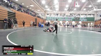 132 lbs Cons. Round 4 - Alistar Santos, Patrick Henry vs Brody Buck, La Costa Canyon