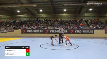 49 lbs Prelims - Riggin Green, Coweta Youth Wrestling vs Reza Khademi, Aka