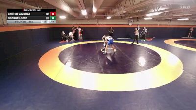 165 lbs Quarterfinal - Carter Vazquez, Stallions Wrestling Club vs George Lopez, Riverton High School