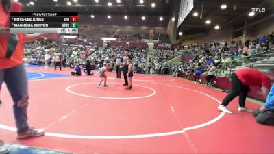 58 lbs Round 2 - Nova-Lee Jones, Harrison Youth Wrestling vs Magnolia Benton, Honey Badger Wrestling Club