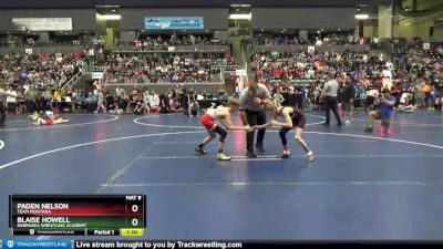 85 lbs Champ. Round 1 - Paden Nelson, Team Montana vs Blaise Howell, Nebraska Wrestling Academy