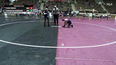 1A-4A 157 Champ. Round 1 - Cade Weeks, American Christian Academy vs Zamarcus Robinson, Dora