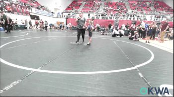 46 lbs Quarterfinal - Brooks Kilmer, Harrah Little League Wrestling vs Paul Velazquez, Lexington Wrestling Club