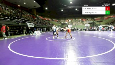 192 lbs Semi To 9th - David Rapp Jr, Central vs Jesse Addington, Liberty (Bak)