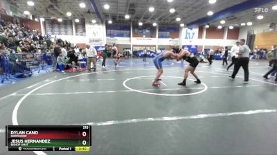 215 lbs Cons. Round 2 - Jesus Hernandez, Bishop Amat vs Dylan Cano, Northview