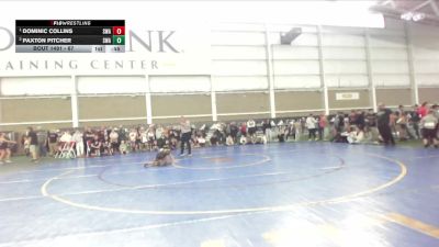 67 lbs 1st Place Match - Dominic Collins, Sanderson Wrestling Academy vs Paxton Pitcher, Sanderson Wrestling Academy