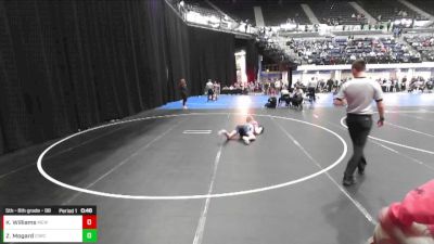 5th - 6th grade - 98 Cons. Round 1 - Zion Mogard, Central Iowa Wrestling Club /Team Intensity vs Kasen Williams, Moyer Elite Wrestling