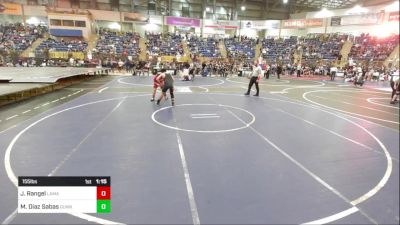 155 lbs Round Of 32 - Juan Rangel, Lamar Middle School vs Marcos Diaz Sabas, Gunnison Middle School