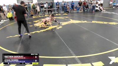 86 lbs X Bracket - Matthew Shockley, Juneau Youth Wrestling Club Inc. vs Kyson Rogers, Nikiski Freestyle Wrestling Club