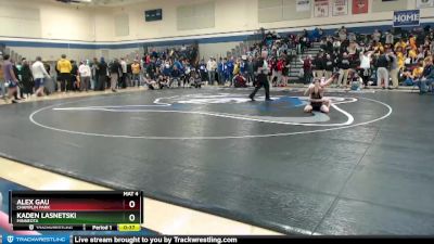 106 lbs Cons. Round 2 - Kaden Lasnetski, Minneota vs Alex Gau, Champlin Park