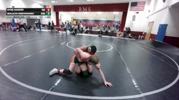 138 lbs Cons. Semi - Ryne Harder, Pinedale vs Malachi Smethhurst, Kelly Walsh