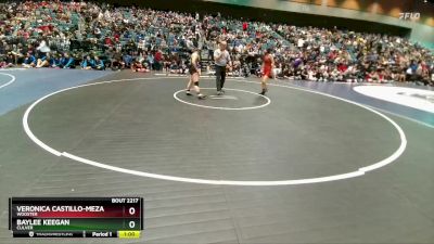 110 lbs Cons. Round 2 - Baylee Keegan, Culver vs Veronica Castillo-Meza, Wooster