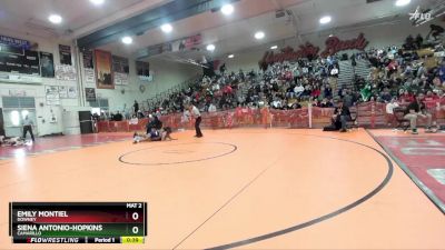 120 lbs Cons. Round 3 - Emily Montiel, Downey vs Siena Antonio-Hopkins, Camarillo