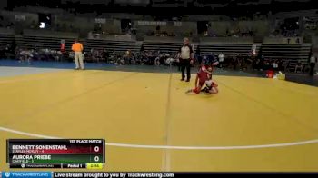 55 lbs Finals (8 Team) - Bennett Sonenstahl, Staples-Motley vs Aurora Priebe, Chatfield