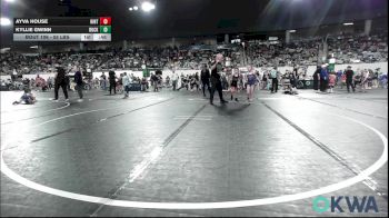 55 lbs 5th Place - Ayva House, Hinton Takedown Club vs Kyllie Gwinn, Buck Pride Wrestling