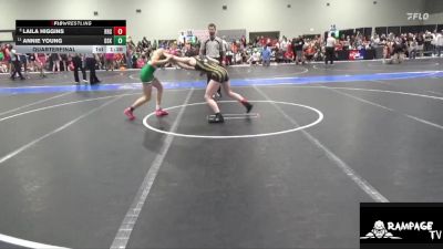 115 lbs Quarterfinal - Laila Higgins, RSA Red Storm vs Annie Young, De Soto Kids