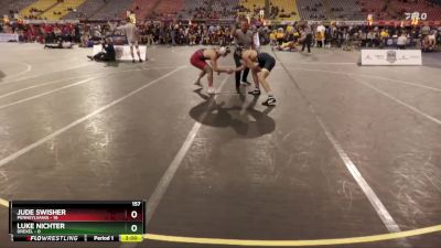 157 lbs Semis & 3rd Wb (16 Team) - Jude Swisher, Pennsylvania vs Luke Nichter, Drexel