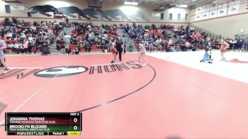 100-105 lbs Round 1 - Brooklyn Blizard, Team Scorpion Wrestling Club vs Johanna Thomas, Thunder Mountain Wrestling Club