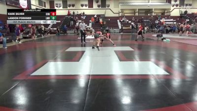 J-12 lbs 1st Place Match - Kade Silver, Central City Matcats vs Landon Forkner, LMWC