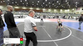 81 lbs 2nd Place - Tyler Moran, Vacaville WC vs Jake Slater, Top Fuelers WC