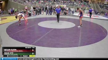 120 lbs Cons. Round 3 - Reese Hite, Marshfield High School vs Skyler Olson, Oregon City High School Wrestl