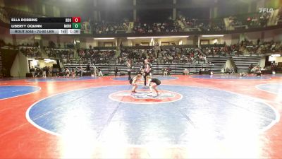 74-80 lbs Rr Rnd 2 - Ella Robbins, Bison Takedown Wrestling Club vs Liberty OQuinn, Morris Fitness Wrestling Club