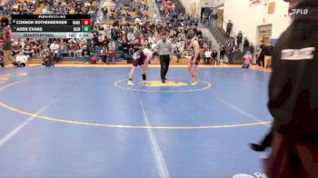 165 lbs Quarterfinal - Aden Evans, Glenrock vs Connor Rothenberger, Rawlins
